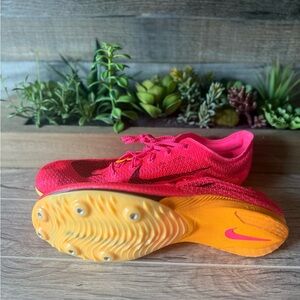 Nike Dynamic Pink and Orange Track & Field Shoes Spikes Mens size 12.5 New